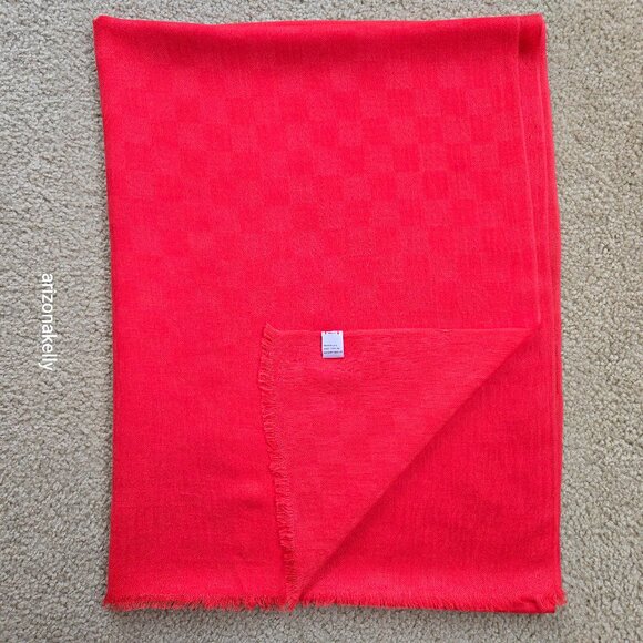 Accessories - NWOT Coral Red Cashmere & Silk Scarf